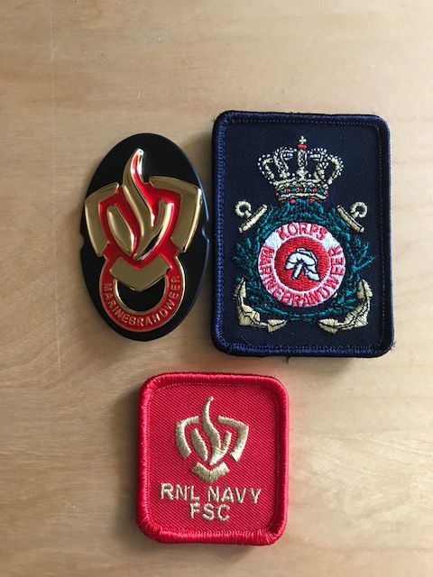 Emblemen Marine brandweer
