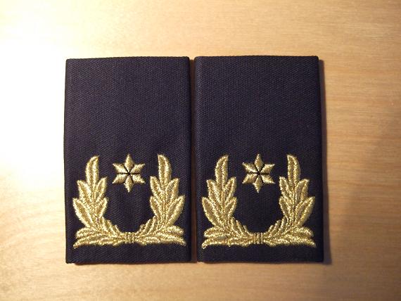 Brigade generaal blauwe pak
