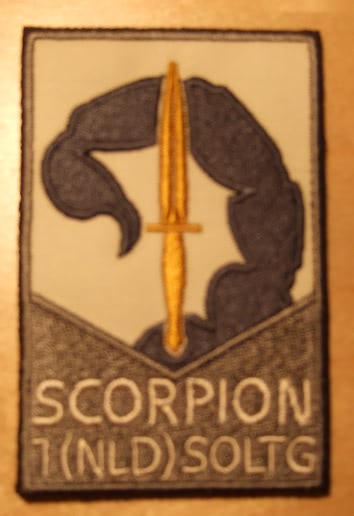 SCORPION Gouden dolk
Gouden dolk, is Rota-8 SOLTG Mali (uitgegeven aan 2 personen die voor de derde keer uitzending MINUSMA Mali deden)

